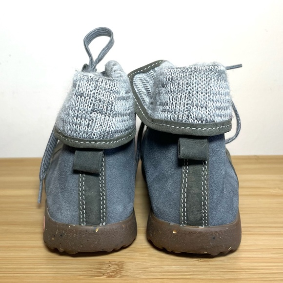 Chaco Barbary Castle Rock Waterproof Leather Wool Fold Down Collar Boots Booties - Picture 6 of 10